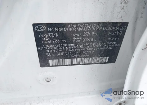 2018 Hyundai Elantra Sel from USA, damaged, VIN 5NPD84LF9JH257759